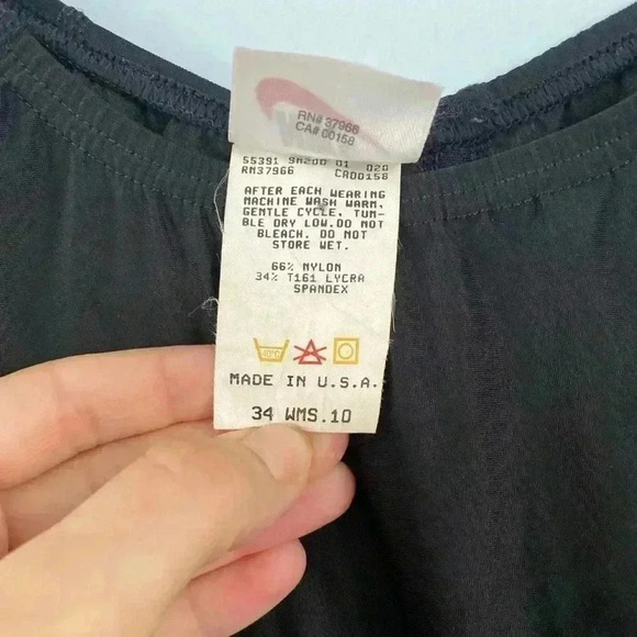 Nike Women’s Cycling Running Romper One Piece Black Size 10 - Picture 3 of 10